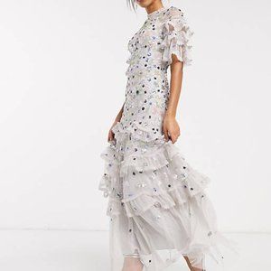 ISO NEEDLE AND THREAD TIERED TULLE DRESS